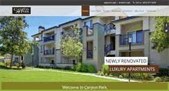 Desktop Screenshot of canyonparkapartmenthomes.com